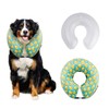 CuteBone GWB04L-DE Inflatable Dog Cone with Removable Soft Fleece Covers