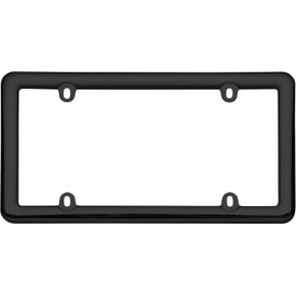 Cruiser Accessories 20640 Nouveau License Plate Frame, Black Plastic, 1 Frame