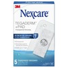 Nexcare Tegaderm + Pad Transparent Dressing, Clear Breathable Dressing Holds