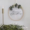 Ginger Ray NOEL-122 Wreath with Wooden Hoops and Artificial Eucalyptus