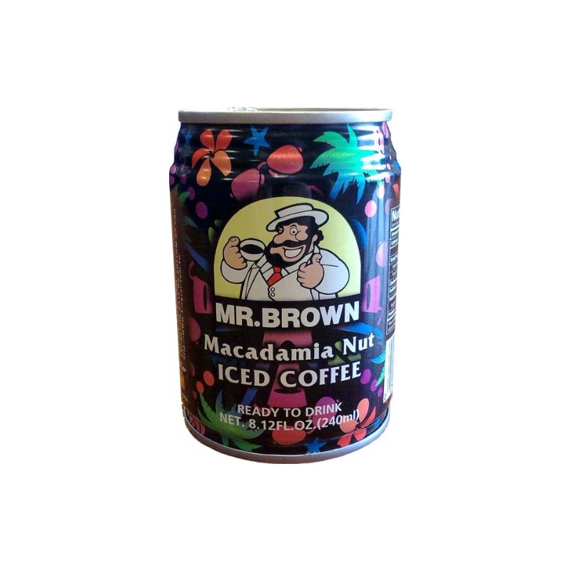 Mr. Brown Iced Coffee, Macadamia Nut, 24 - 8.12-Ounce Cans