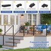 Zylorix 1Pack 6FT Stainless Steel T304 Black Handrail for Cable