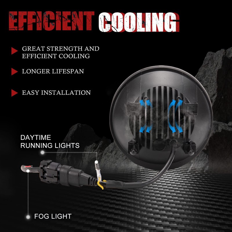 BUNKER INDUST LED Fog Light with Daytime Running Lights for