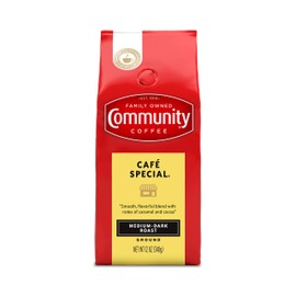 Community Coffee Café Special Blend, Ground Coffee, Medium Dark Roast, 12 Ounce Bag (Pack of 1)