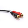 kenable Gold 3.5mm Stereo Jack Socket to 2 x Phono