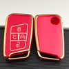 OLLEN Key Fob Cover Fit for Volkswagen VW Jetta Tiguan