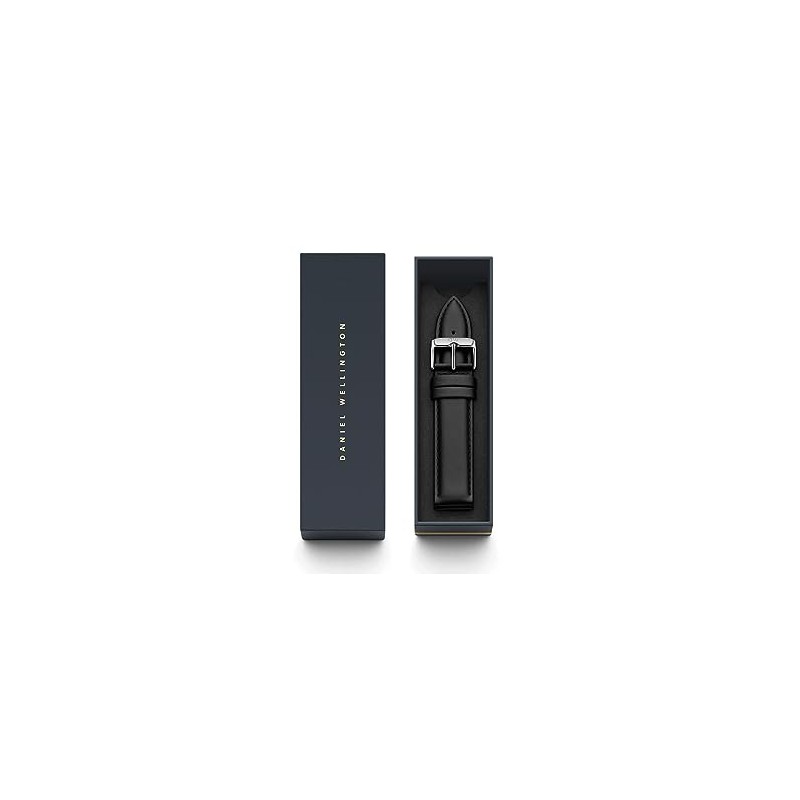 Daniel Wellington Sheffield Classic Italian Leather Watch Strap, black, Strap.