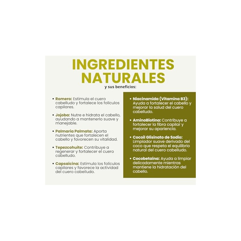 Crescia Shampoo Natural 990 ml – Fórmula Botánica para Fortalecer el