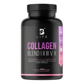 Mezcla de Colágenos 400 Capsulas 200g I,II ,III ,V, X - Blife