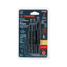Truper JBB-3, Juego de 3 brocas para bisagra
