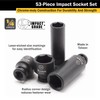 Titan 46053 1/4-Inch Drive SAE & Metric Impact Socket Set