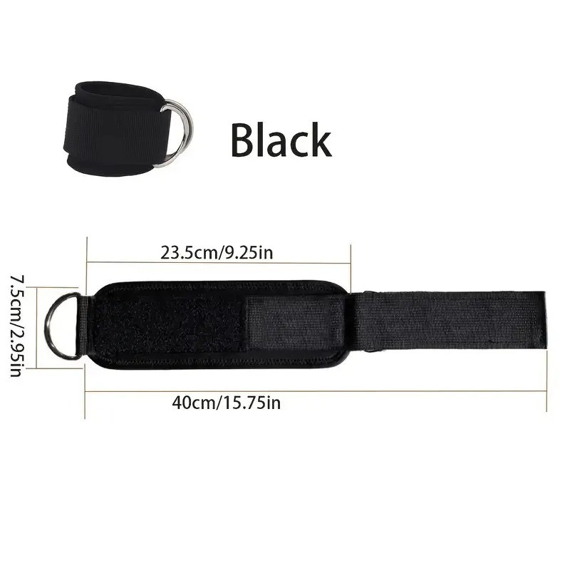 Adjustable Ankle Straps for Cable Machine – Neoprene Padded Glute
