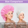 2 PCS Large Shower Cap for Braids - Waterproof Shower