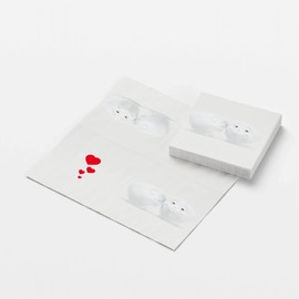 FIFTYEIGHT PRODUCTS Mugs/Napkins, Lunch "Das süße Leben" (White, Made in Germany)