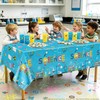 Hegbolke 4 Pack Science Party Tablecloths, Mad Scientist Decorations