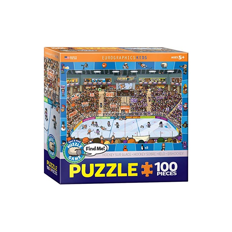 EuroGraphics Hockey Spot & Find 100 Piece Puzzle