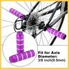 BULLSPANN 4pcs Aluminum Alloy Rear Foot Pegs Footrest Universal Purple