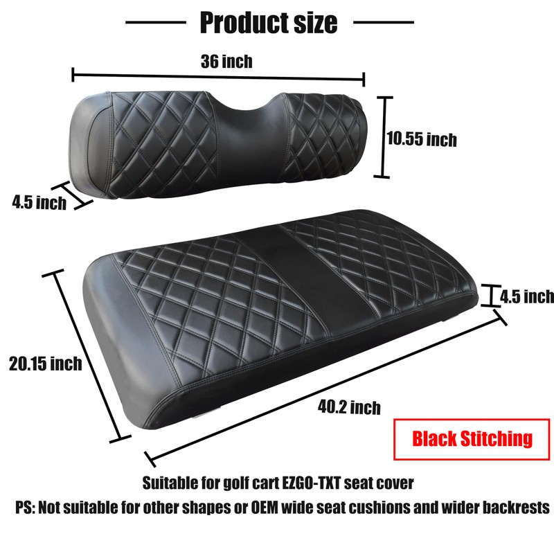 NOKINS Golf Cart ET Front Seat Covers Suitable for EZGO