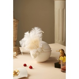 BABEYOND Roaring 20's Sequined Showgirl Flapper Headband with peacock Feather Plume Headpiece