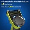 14-in-1 Adjustable Guards Comb, Attachment for Hybrid Electric Trimmer QP2520