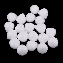 Milageto 40x 35mm White Polystyrene Foam Craft Drops for Stocking Flower DIY