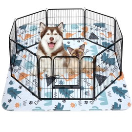 Washable Pee Pads for Dogs, Extra Large 72"x72" Super Absorbent Reusable Training Dog Pads, 100% Waterproof Non-Slip Dog Mat for Training, Whelping, Housebreaking, Incontinence, for Playpen, Crate