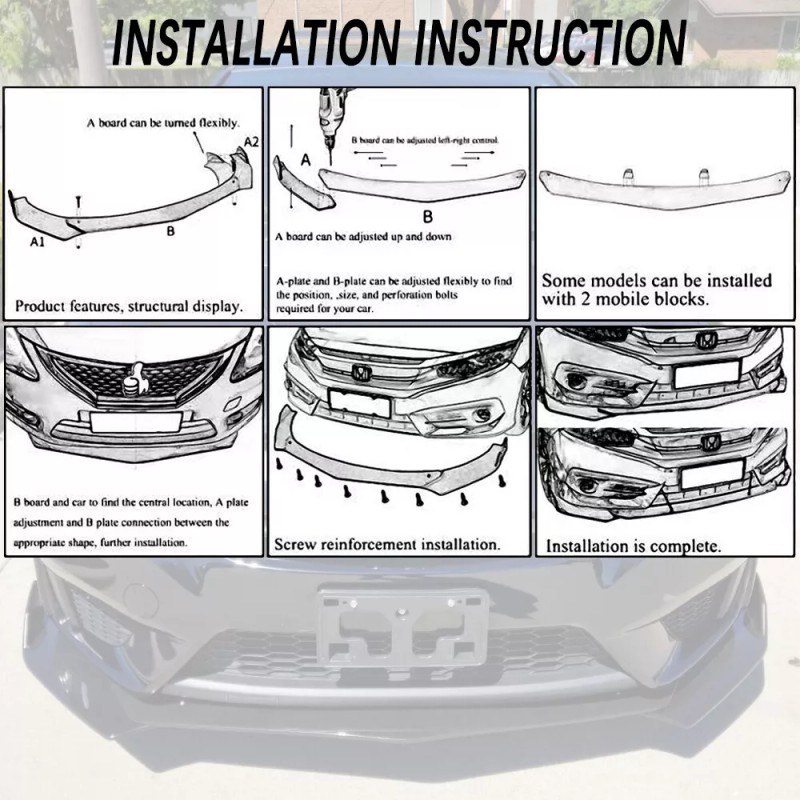 KEEPDSGN For Dodge Challenger R/T SRT SXT SE SRT8 Front