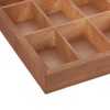 Relaxdays Wooden Sorting Box, 15 Compartments, H x W x