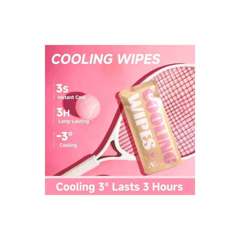 Cooling Body Wipes - Refreshing Individually Wrapped Wipes