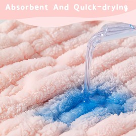 Mikrofaser Handtuch Haare Set für Haar schnell trocken, 2 Stück Haarturban Kinder für Damen & Mädchen, Haartrockentuch Turban Weiche Saugfähig Turban Kopfhandtuch für alle Haartypen