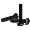 200pcs M3x16mm Black Round Head Hex Key Bolts for Allen