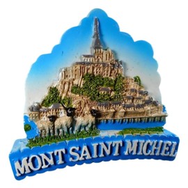 Souvenir Magnet Mont Saint Michel France 7 x 7 x 2 cm Fridge Magnet Figure Decoration GCG 1750