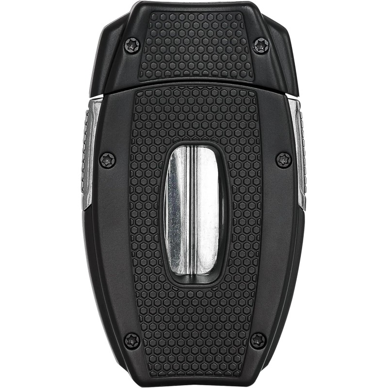 Xikar VX2 V-Cut Cigar Cutter, Spring-Loaded, Black, Lifetime Warranty