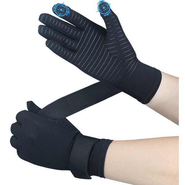 Guantes de compresión para artritis de cobre para aliviar el