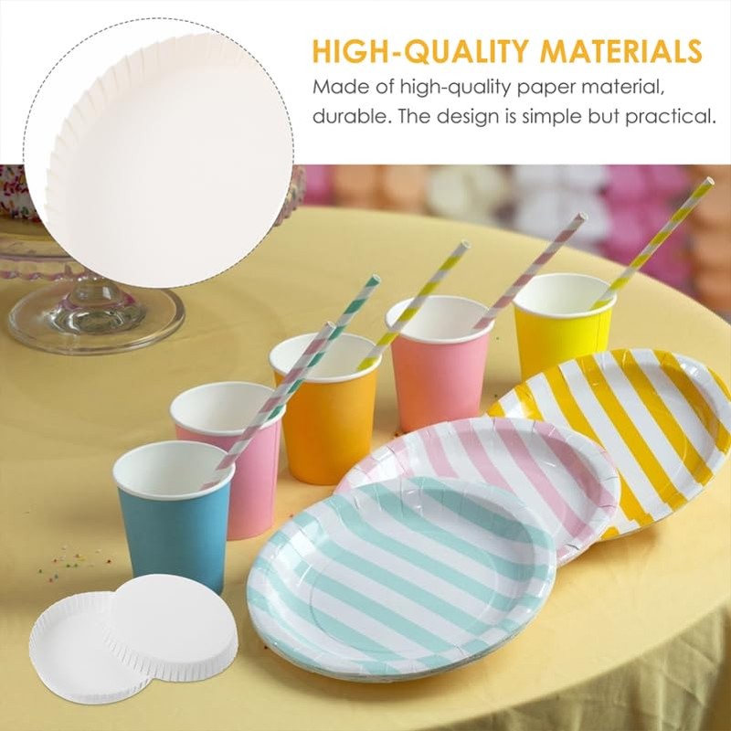 PRETYZOOM 100Pcs Disposable Paper Cup Lids - Hot Cup Covers