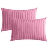JELLYMONI Pillowcases Standard Size Bright Pink 2 Pack Boho Striped