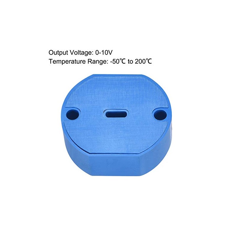 uxcell PT100 Temperature Sensor Transmitter 24V DC 0-10V -50℃ to