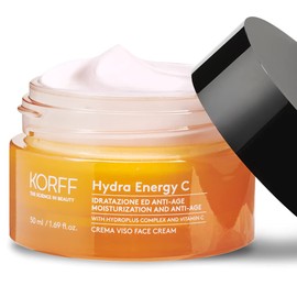 Korff Hydra Energy C Face Cream with Hydroplus Complex, Moisturising Formula with Hyaluronic Acid for Dry Skin, 50 ml