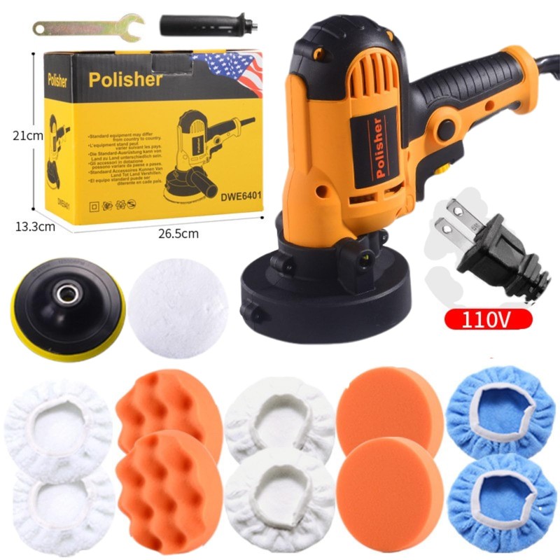 Car Buffer Polisher 110V 600W Variable Speed Car Buffer Machine