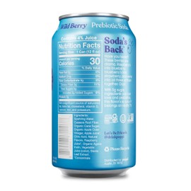 Poppi Sparkling Prebiotic Soda Beverage with Apple Cider Vinegar, Seltzer Water and Fruit Juice, Wild Berry Flavor, 12 oz, Pack of 12, Packaging May Vary