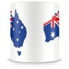 Samunshi® Australia in National Colours Coffee Cup Tea Cup