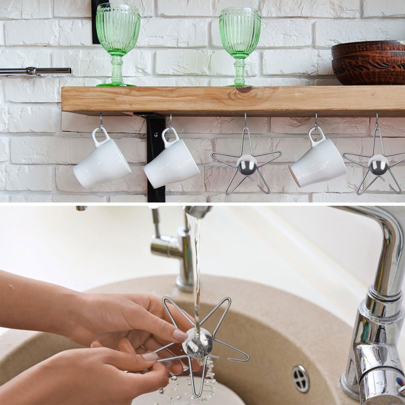 Coffee Cooling Tool with Reusable Metal Ice Sphere Stainless Steel