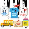 Classroom Hall Passes for Teacher, 6 Pcs Durable Bathroom Pass