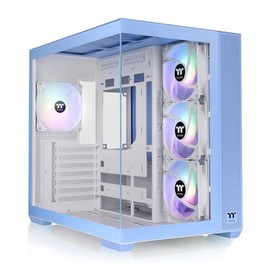 View 380 TG ARGB Hydrangea Blue ATX Case; 4x120mm ARGB Fans Included; Supports Hidden-Connector Motherboard; Front & Side Dual Tempered Glass Panel; CA-1Z2-00MFWN-00; 3 Year Warranty
