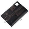 Black 12 in 1 Pocket Credit Card Outdoor Survival Multi