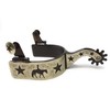 AJ Tack Antique Brown Pleasure Horse and Stars Spurs -