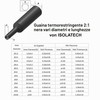 ISOLATECH tubo termorestringente al metro bianco senza adesivo Ø 5mm