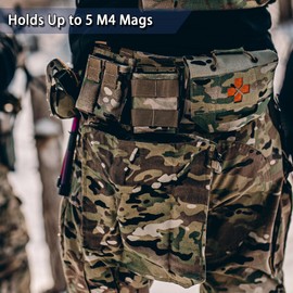 Gwild Concepts Tactical Dump Pouch - Mag MOLLE Dump Pouch Ultralight Foldable Utility Pouch Mag Dump Pouch for Battle Duty Belt, Camo