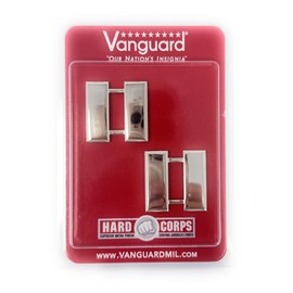 VANGUARD Rank Insignia: Captain - nickel plated - Army and Airforce Rank - Regulation Size