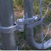 Dailydanny 2 Pack Chain Link Fence Frame Gate Post Male